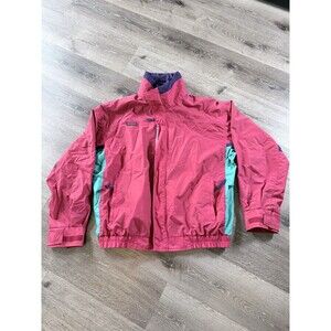 Columbia Jacket Men’s LG Vintage 90s Bugaboo Red Shell and Purple Fleece Liner